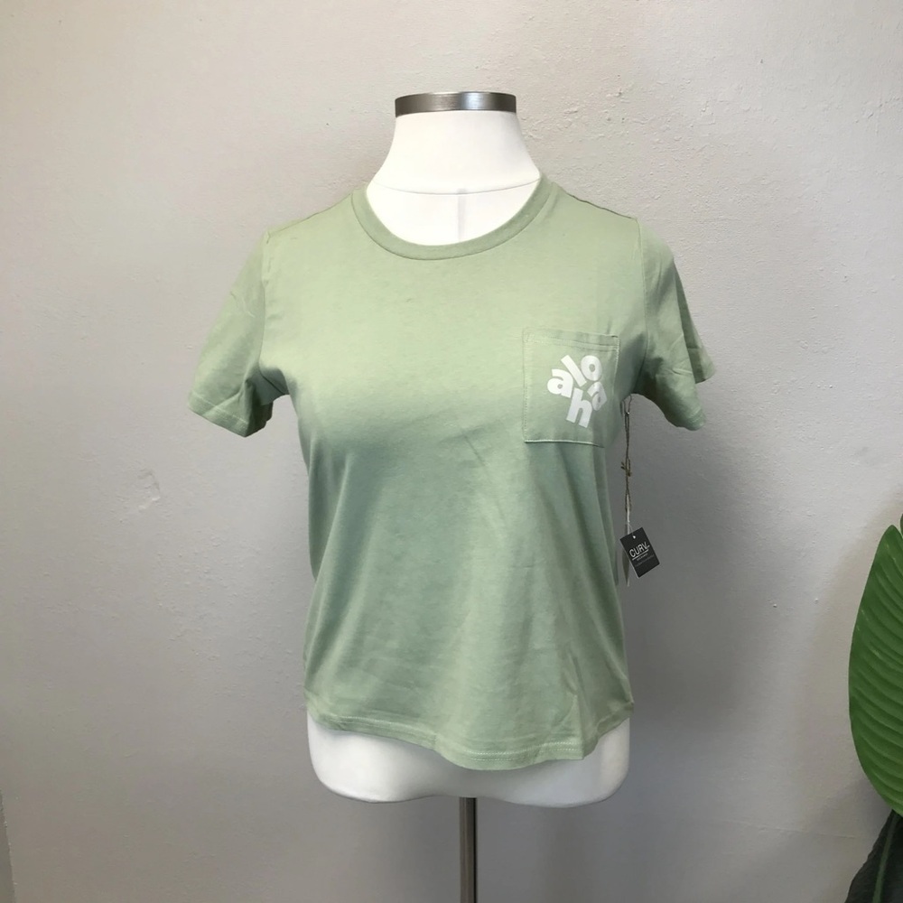 Guava Shop Green Messy Aloha Pocket Tee - New! - Size XXL